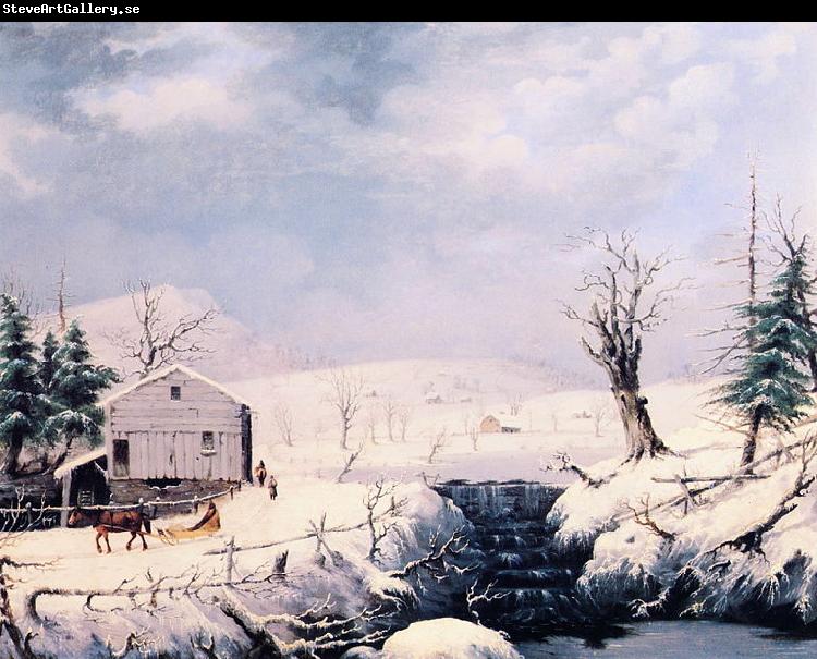 George Henry Durrie Winter in New England